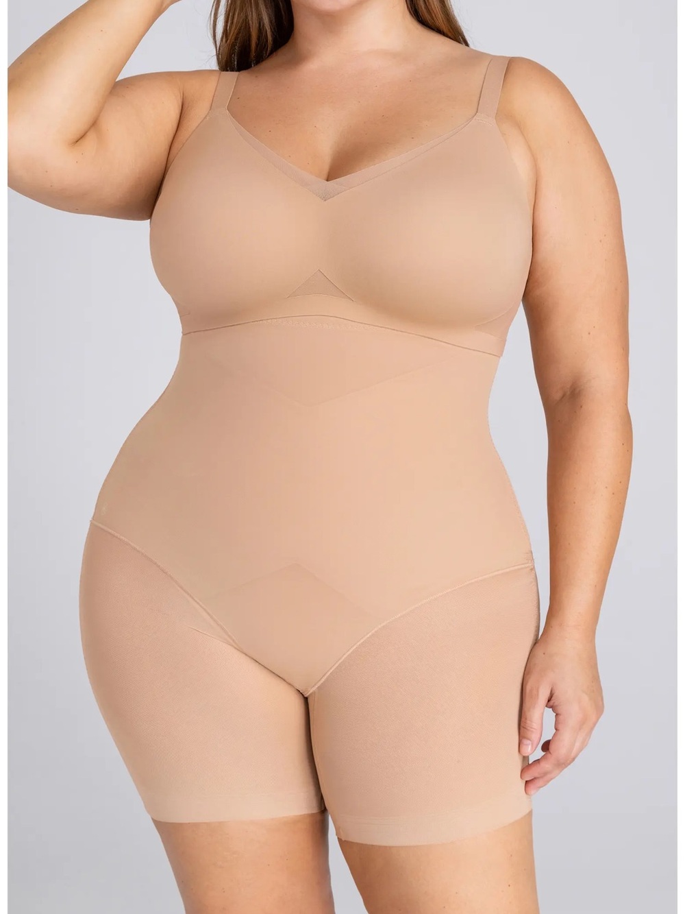 Honeylove SuperPower Short Women's Shapewear Sand Sculptwear New W Tags 1X